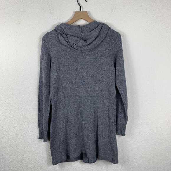 DAKINI Womens Wool Cashmere‎ Gray Hooded Zip Up Sweater Size Small - Picture 6 of 9